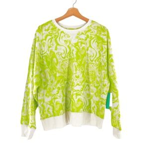 Abound Nordstrom Green Spacey Crew Pullover Sweatshirt